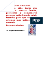 Petición Al Niño Jesús