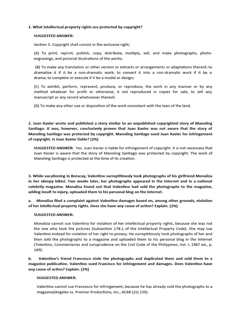 Copyright Infringement Cases Explained | PDF | Copyright | Fair Use