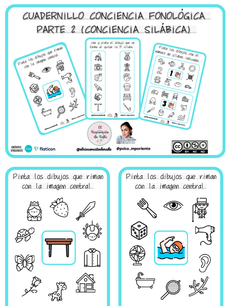 Actividades de Conciencia Silábica | PDF | Fonología | Fonética