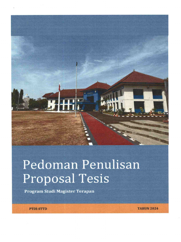 Pedoman Penulisan Proposal Tesis Program Studi Magister Terapan Pdf