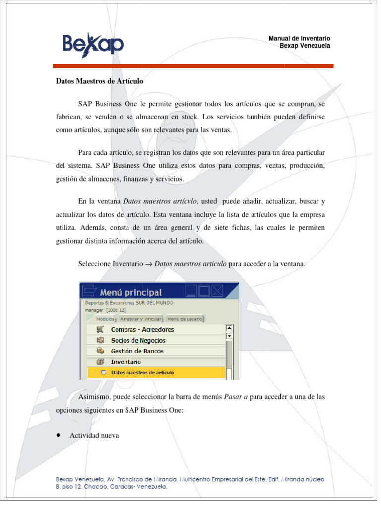 Manual de Inventario Sap | Descargar gratis PDF | Venezuela | Factura