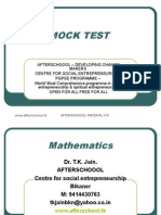 12 August Mock Test II