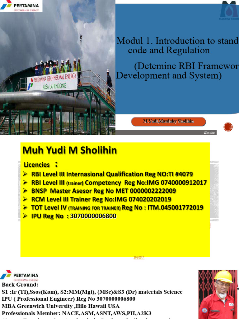 Modul 1 Introduction To Standard Code And Regulation Peserta Kompress