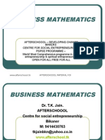 13 August Business Mathematics