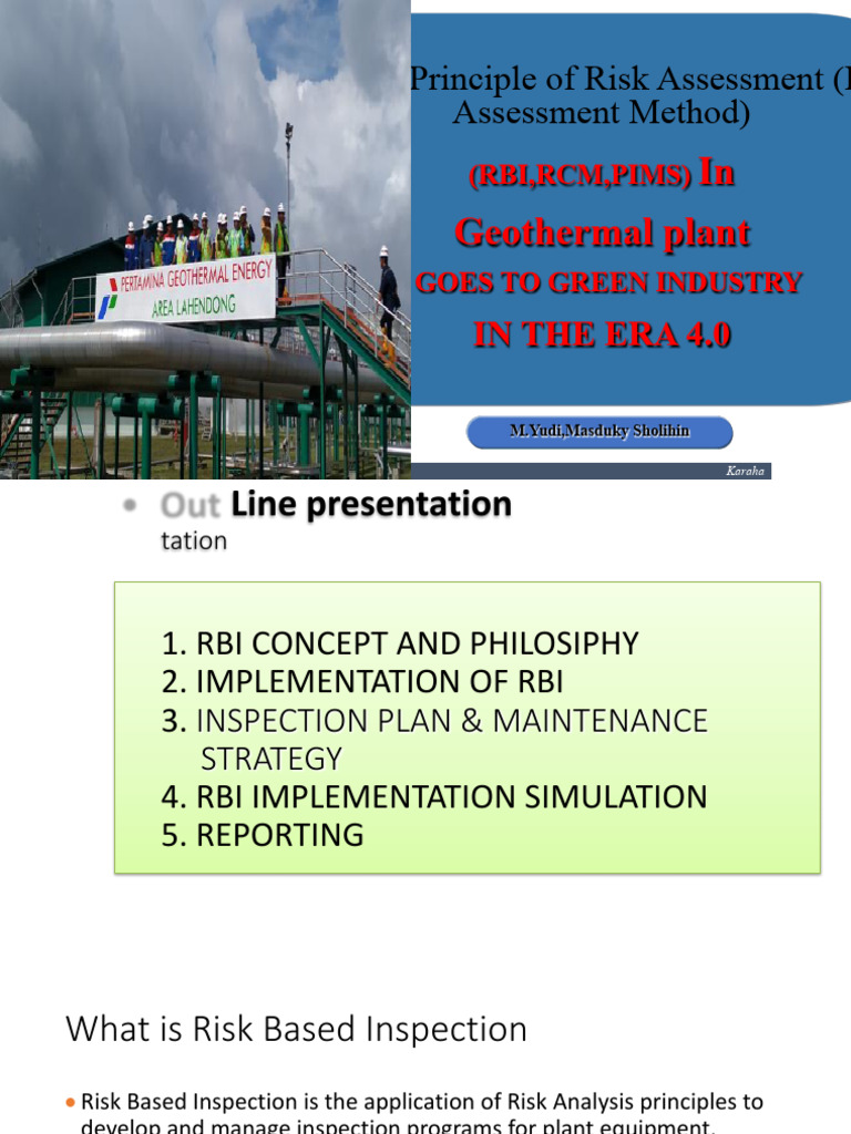 Risk-Based Inspection in Geothermal Plants | PDF | Risk | Risk Assessment