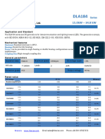 DLA184 series technical data sheet 