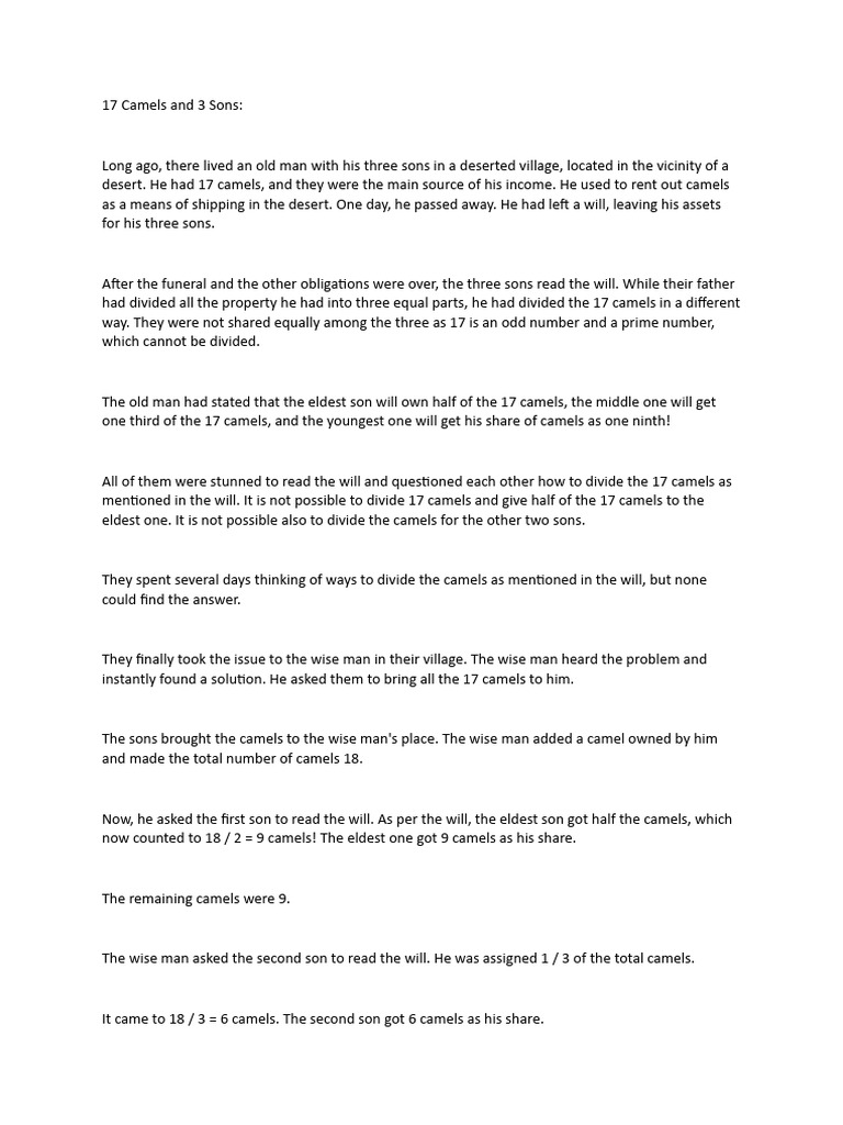 1000 Stories Part 1 Pdf Trees Lion