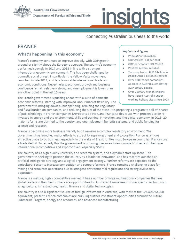 France Market Insight | PDF | European Union | France