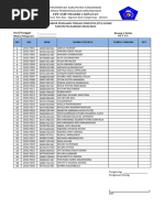 Daftar Hadir | PDF