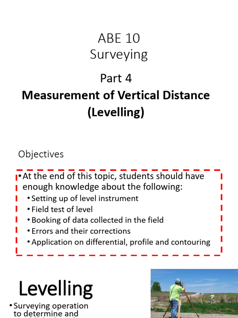 ABE 10 Part 4 Linear Distance Measurement VERTICAL | PDF | Sea Level