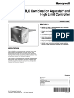 L4103A, B, C Combination Aquastat and High Limit Controller: Features