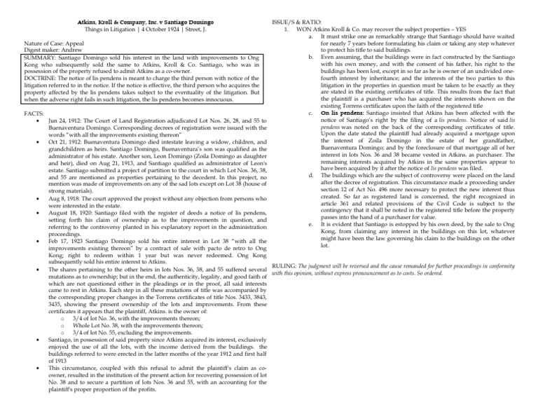 9 Atkins Kroll Co V Domingo PDF Deed Lawsuit