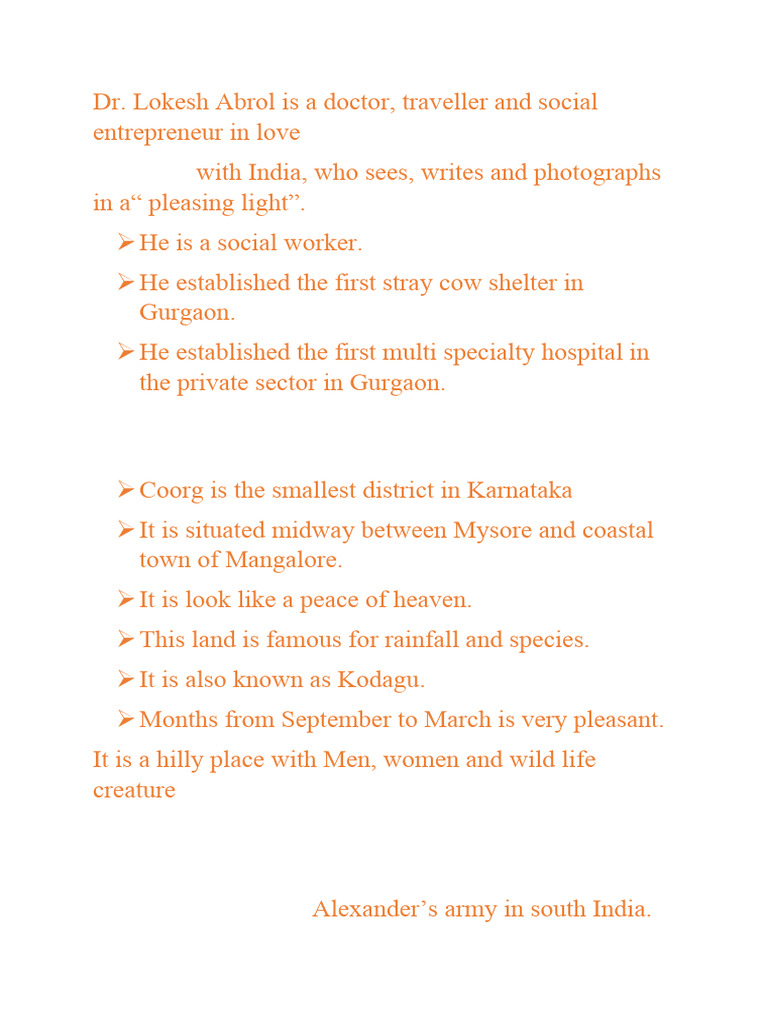 Coorg | PDF