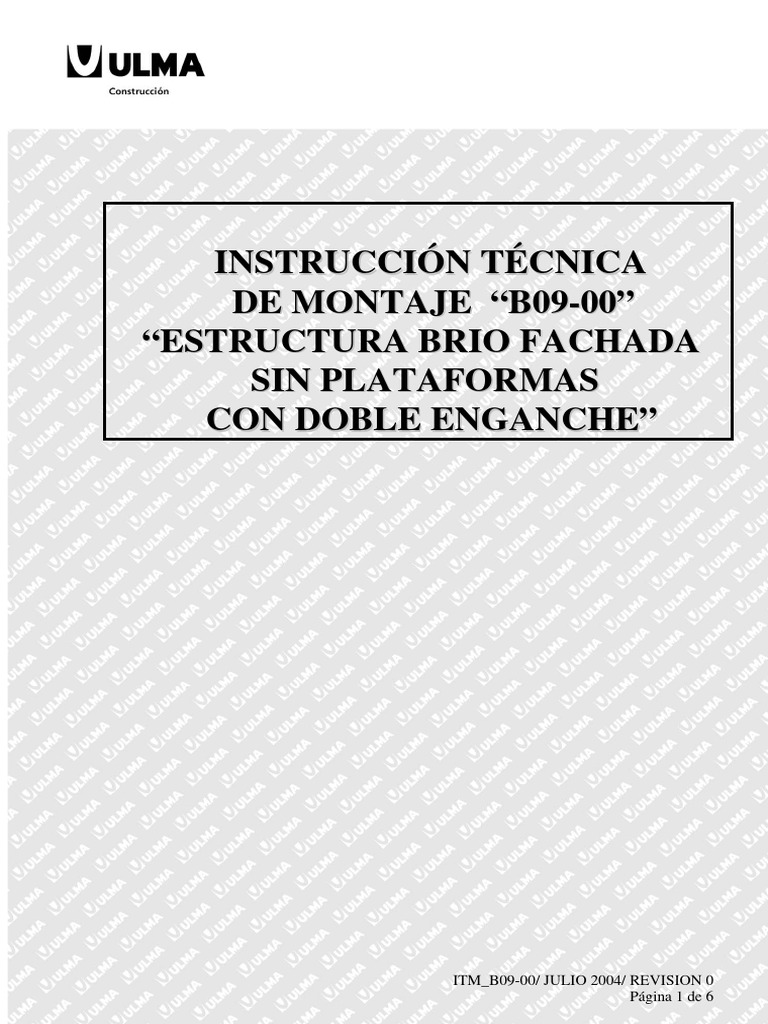 Itm - B09-00 - Es - Itm Montaje Estructura Brio Fachada Sin Plataformas ...