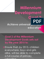 Millennium Development Goal 2