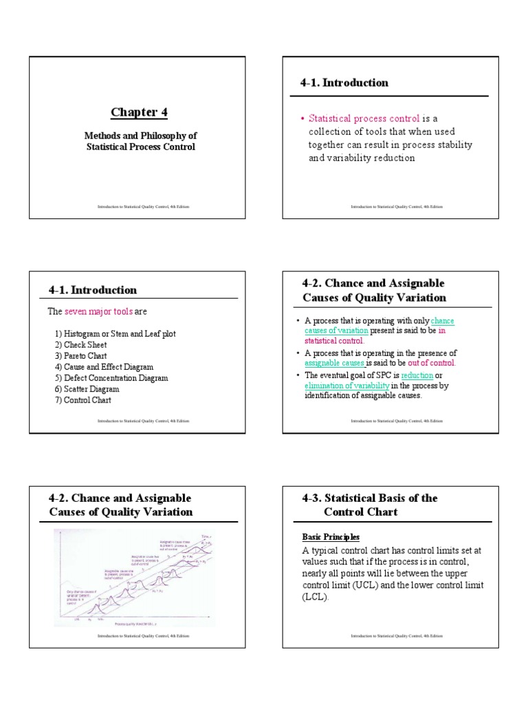 Statistical Process Control Methods | PDF | Statistics | Sampling ...
