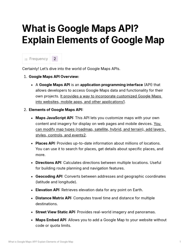 Google maps api and its elements pdf mobile app ios