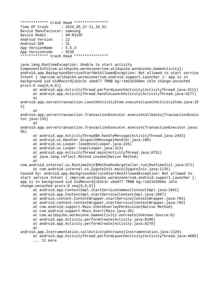 Mod menu crash 2024 05 27 11 16 52 pdf android operating system
