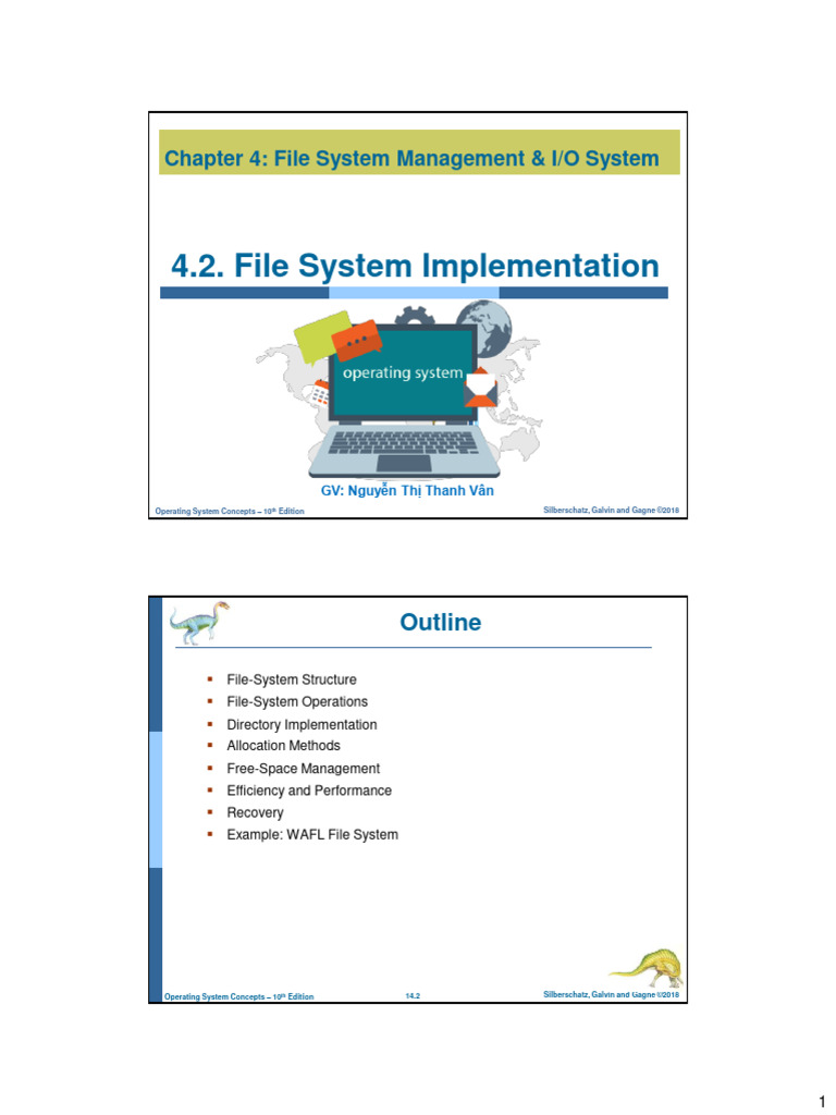 ch04.2 - File System Impl | PDF | File System | Computer File