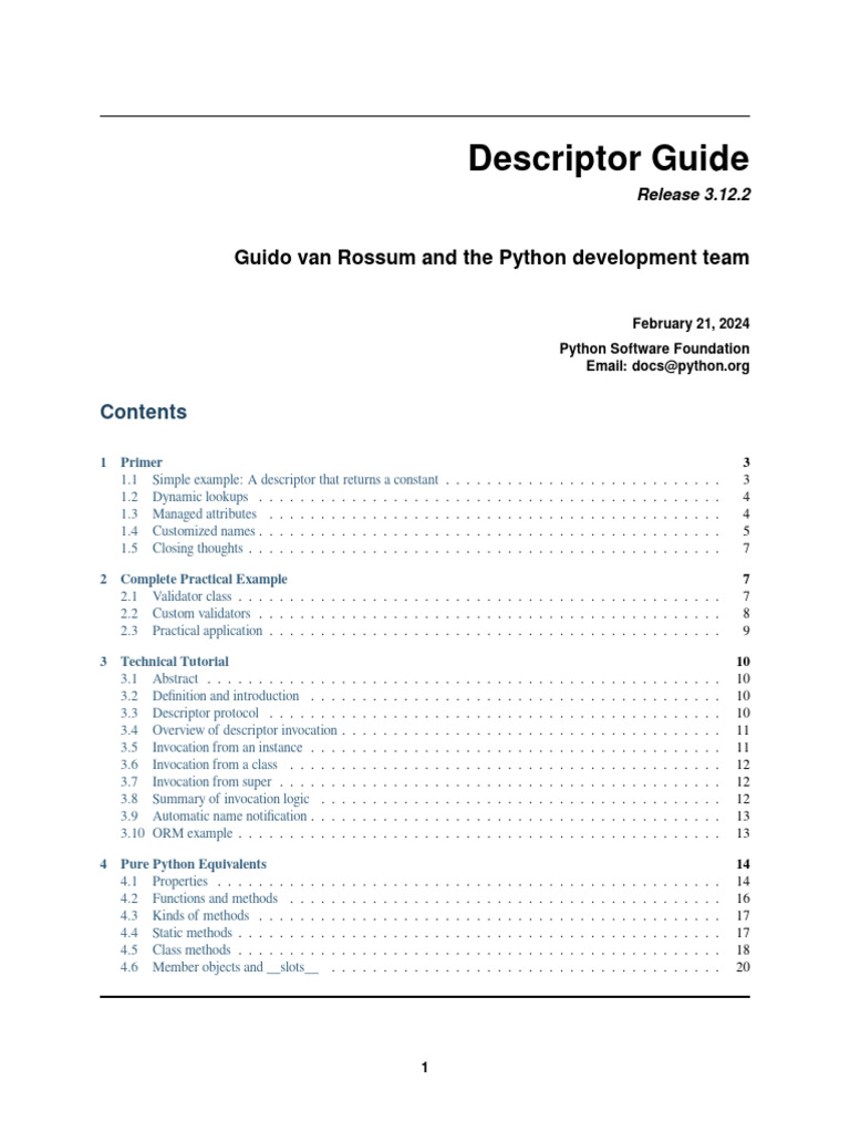 Howto Descriptor | PDF | Method (Computer Programming) | Class ...