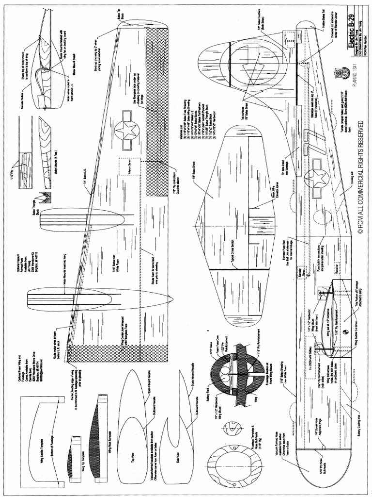 B-29 Scaled Oz7328 | PDF