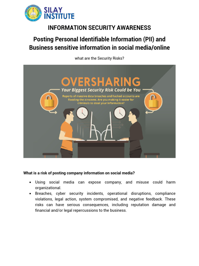 Social Media Security Risks and Tips | PDF | Social Media | Popular ...