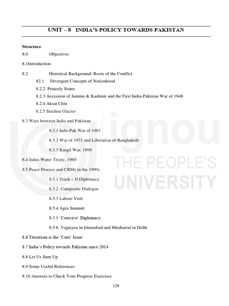 Unit 8 download free pdf india pakistan relations pakistan