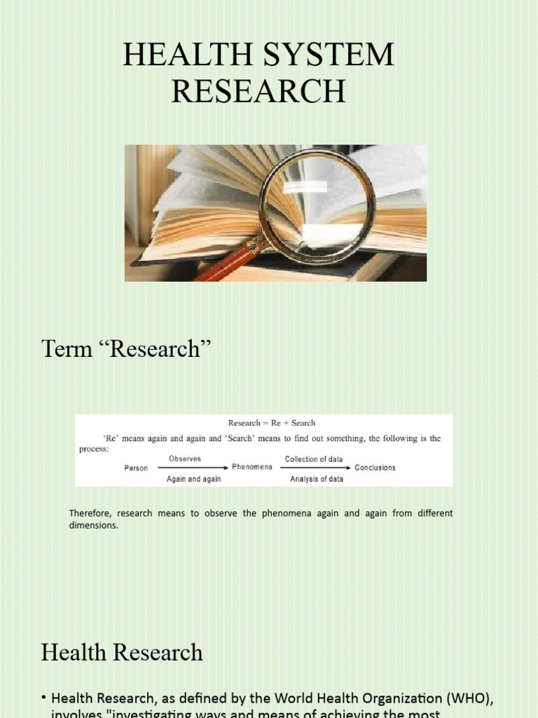 Health System Research | PDF | Statistics | Standard Deviation