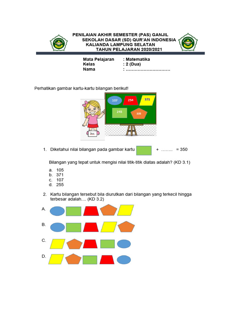 Matematika Kelas 2 Pdf