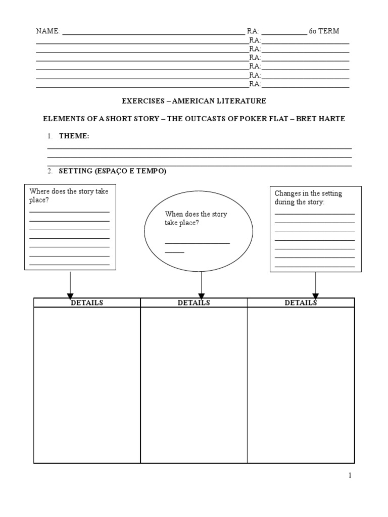 Exercise - Elements of A Short Story | PDF | Narration