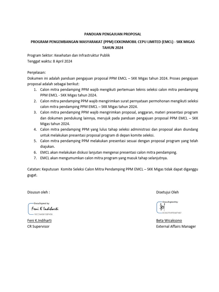 Panduan Proposal PPM EMCL 2024 | PDF | Bisnis | Pengelolaan Keuangan & Uang