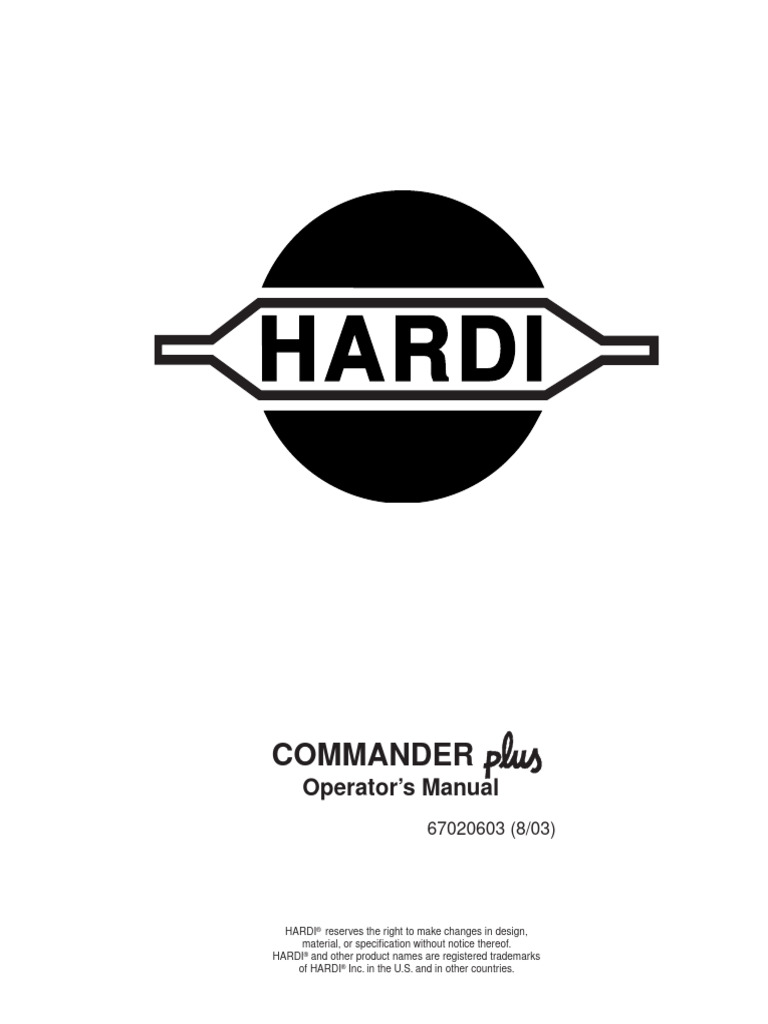 Commander Plus Smart Valve 67020603 | PDF | Tractor | Axle