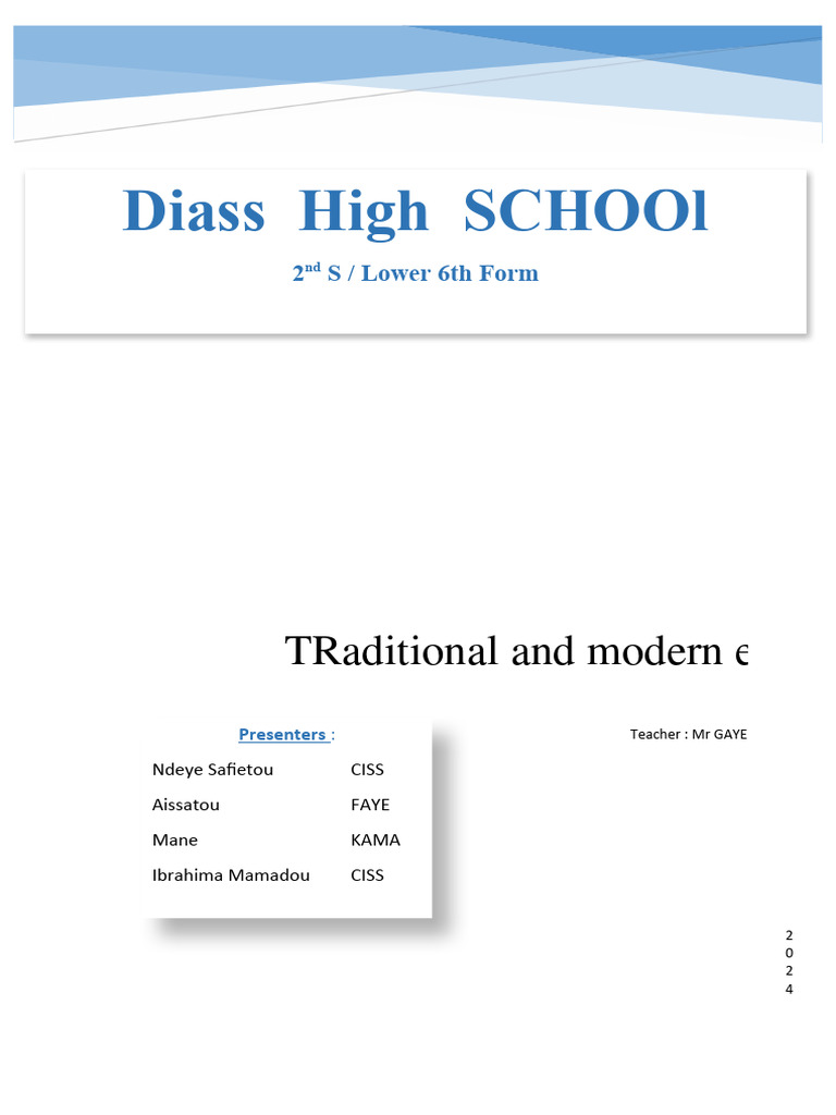 Traditional and Modern Éducation | PDF | Social Psychology ...