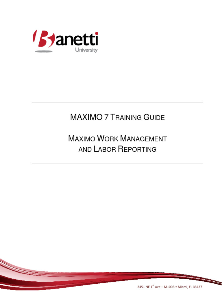 Maximo 7 Work Management PMLabor Reporting 1 | PDF | Databases | Sql
