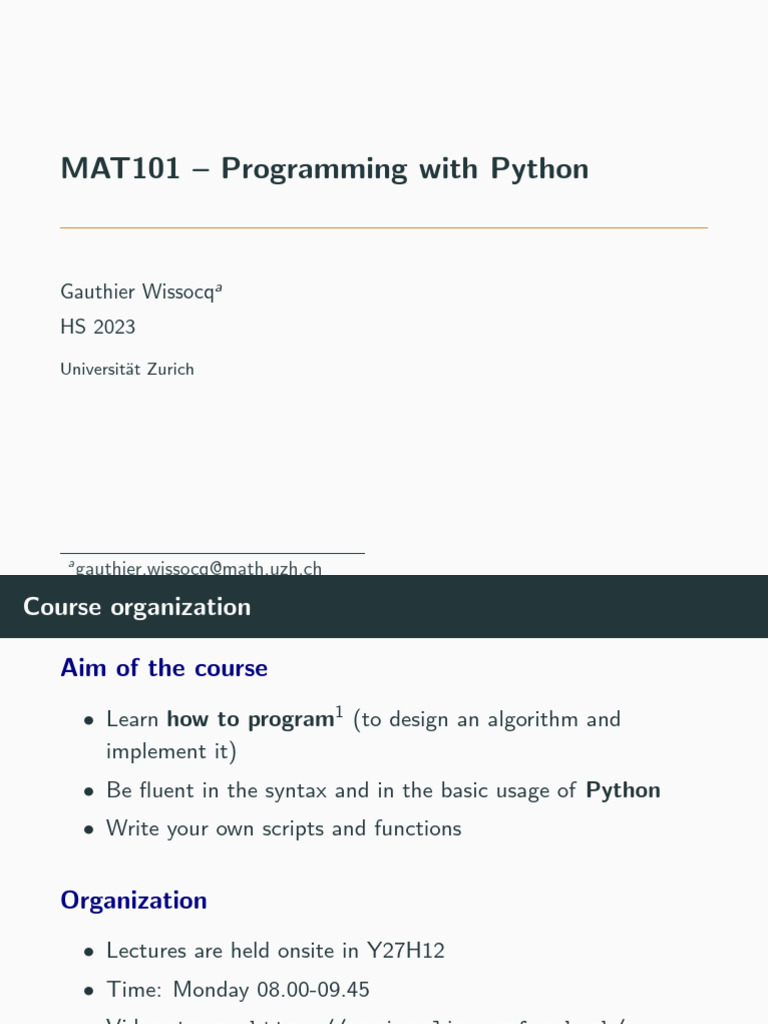 Organization | PDF | Python (Programming Language) | Computer Programming