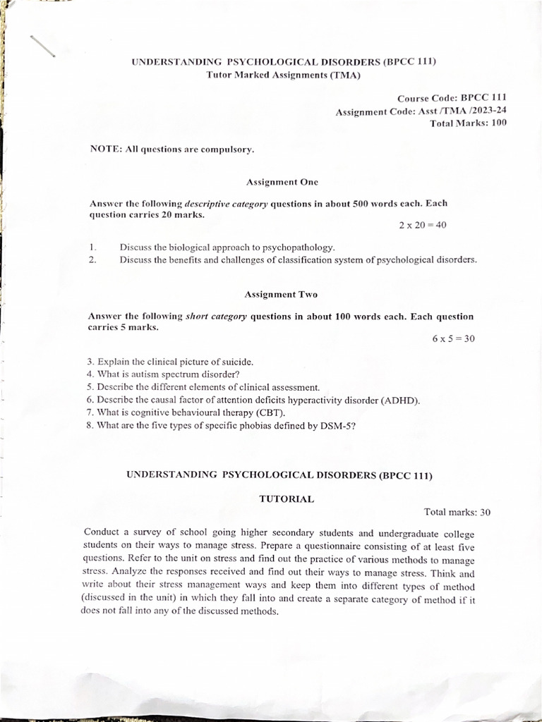 BPCC111 Tutorial | PDF