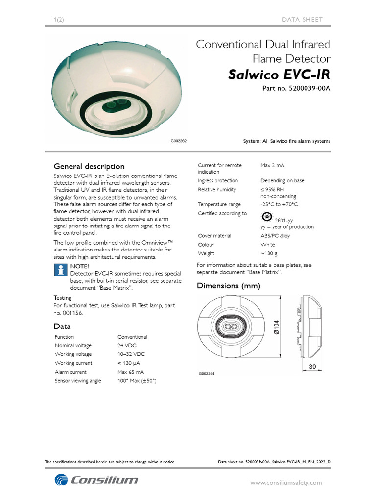 5200039-00A - Salwico EVC-IR - M - EN - 2022 - D | PDF | Sensor ...