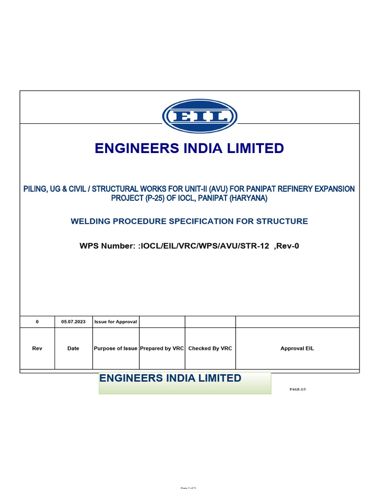 WPS-12 16MM Smaw 4F | Download Free PDF | Welding | Construction