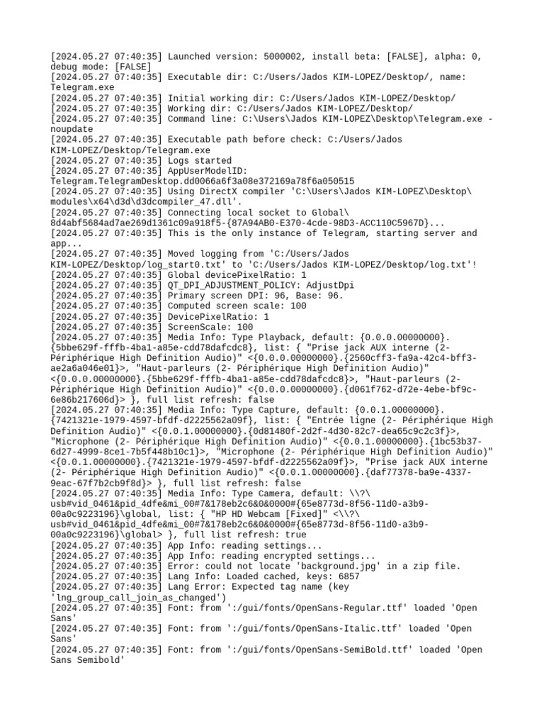 Log | PDF | Desktop Computer | Computing