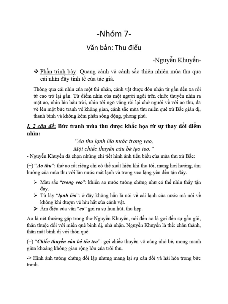 Cảnh - Thu điếu | PDF