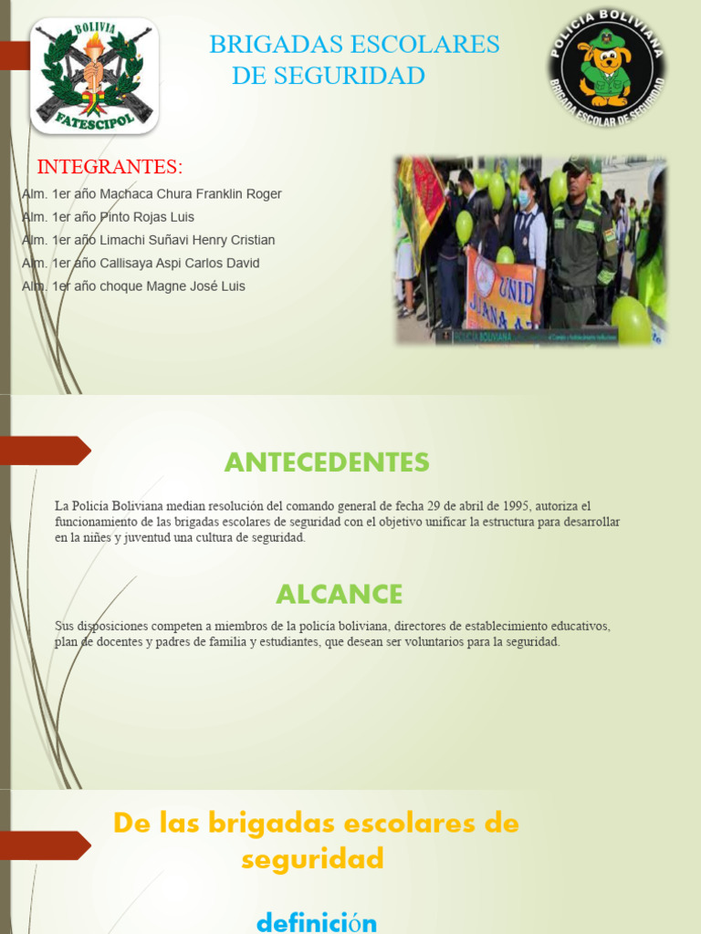 Brigada Escolar | PDF | Policía | Evaluación