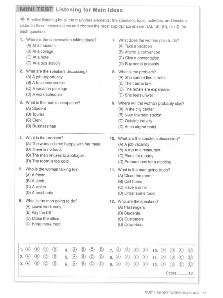 Practice Test Listening P3 1 Pdf