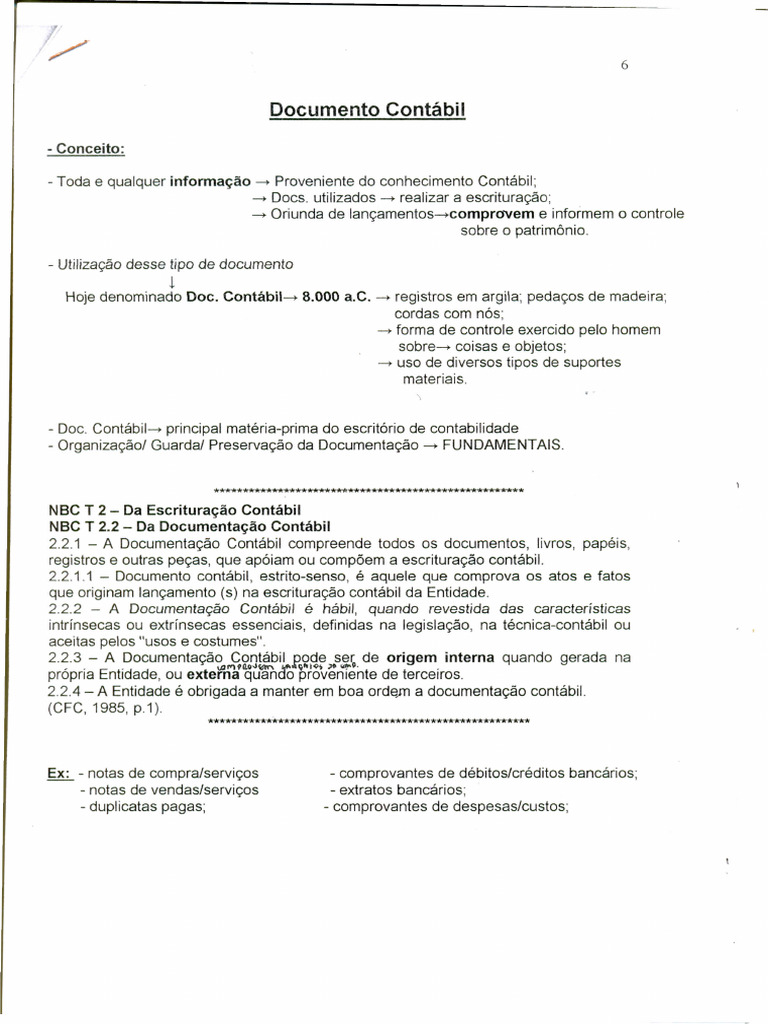 Documento Contábil | PDF