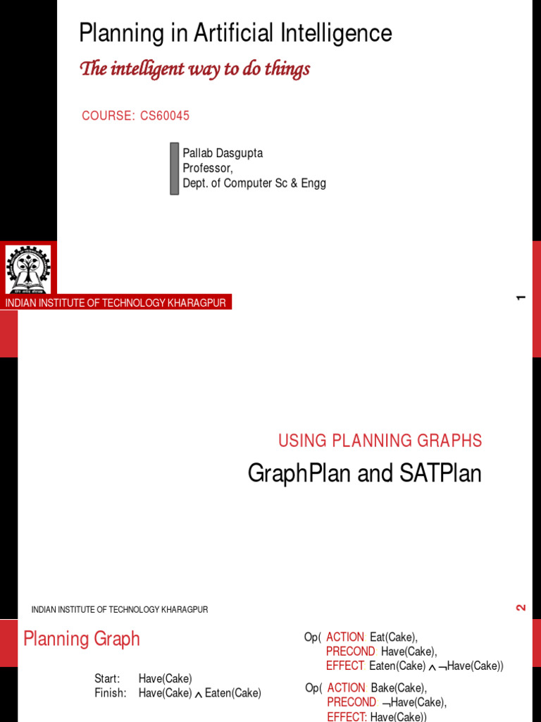 GraphPlan Algorithm in AI Planning | PDF | Theoretical Computer Science ...