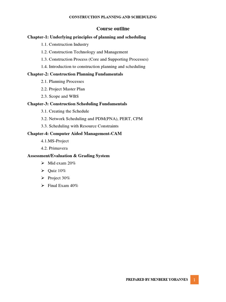 Construction Planning and Scheduling Guide | PDF | Project Management ...