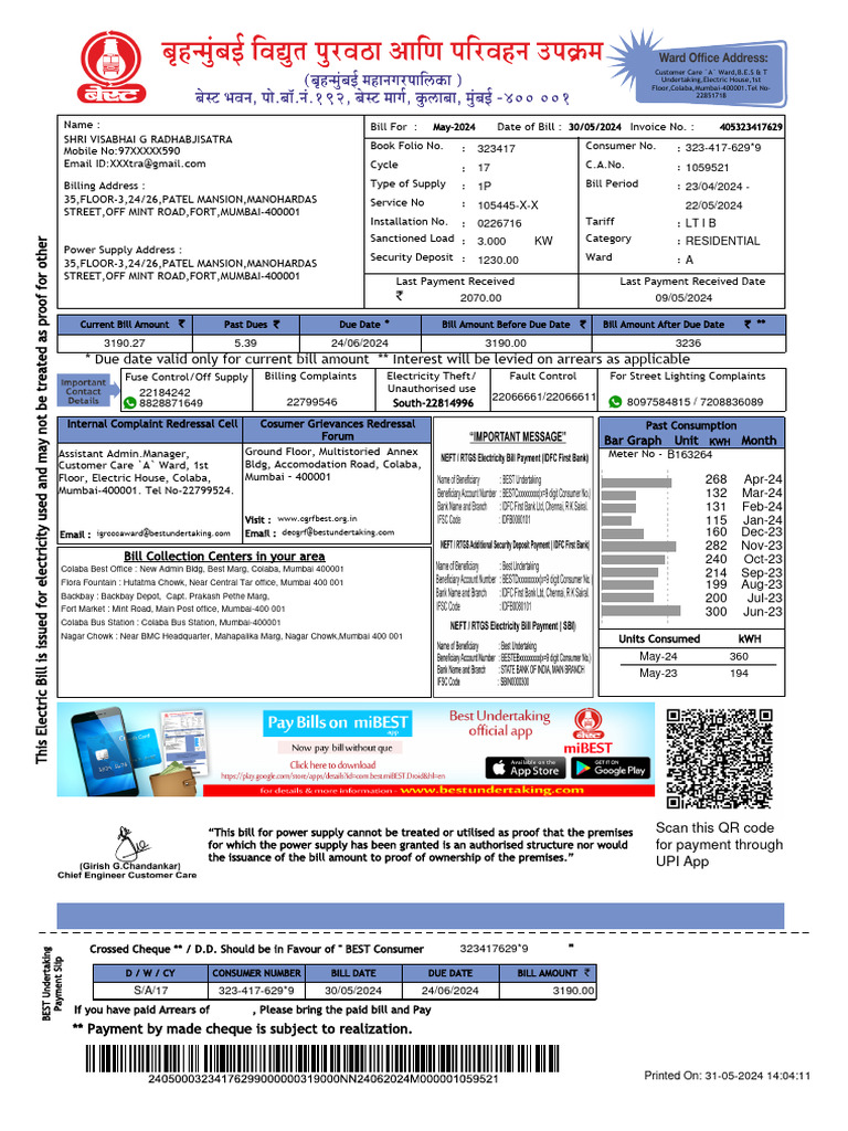 Electric Bill | Download Free PDF | Cheque | Economies