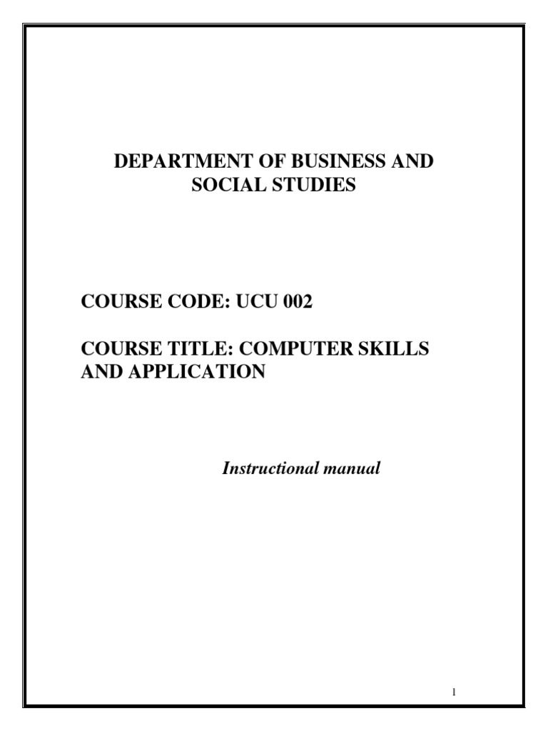 Computer Skills and Applications Guide | PDF | Computer Data Storage ...