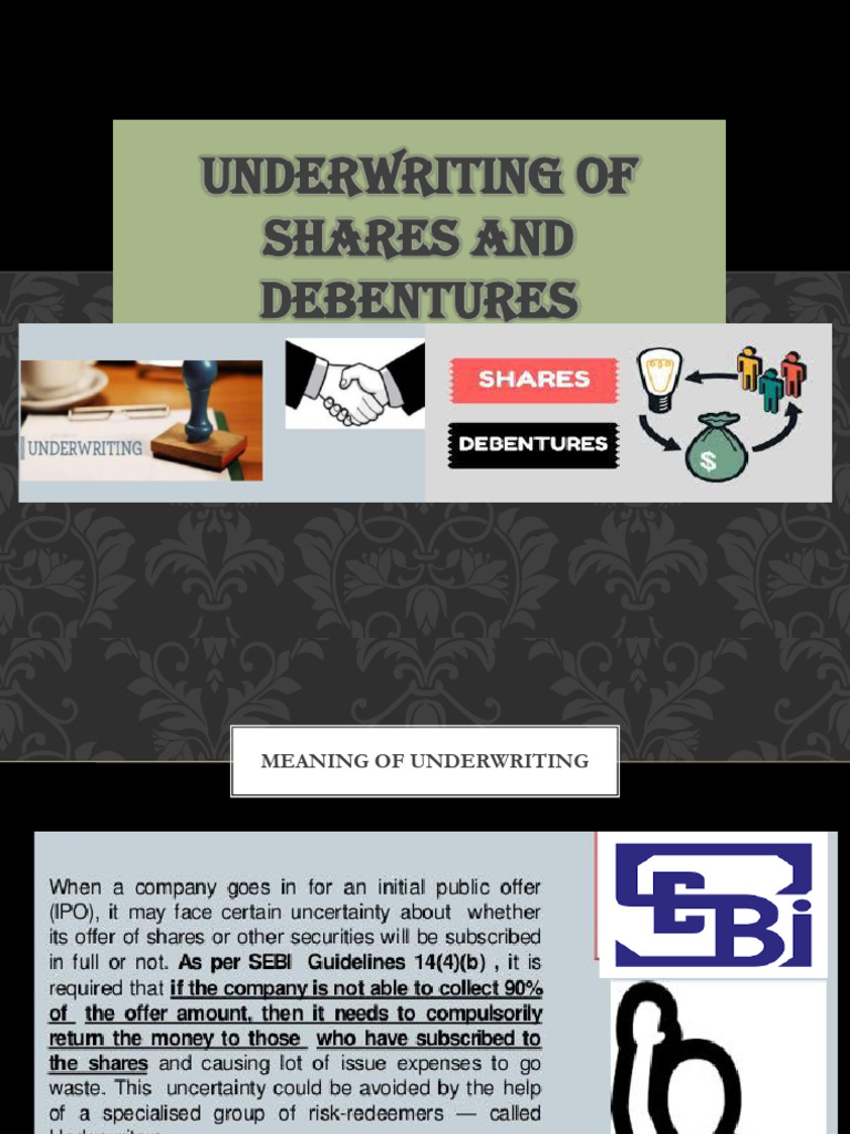 Underwriting Shares and Debentures Guide | PDF | Debits And Credits ...