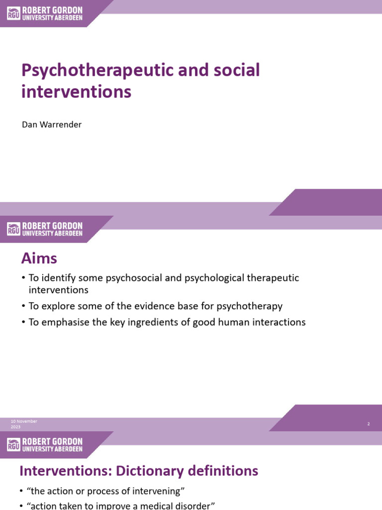 Psychotherapy & Social Interventions | PDF | Psychotherapy | Empathy