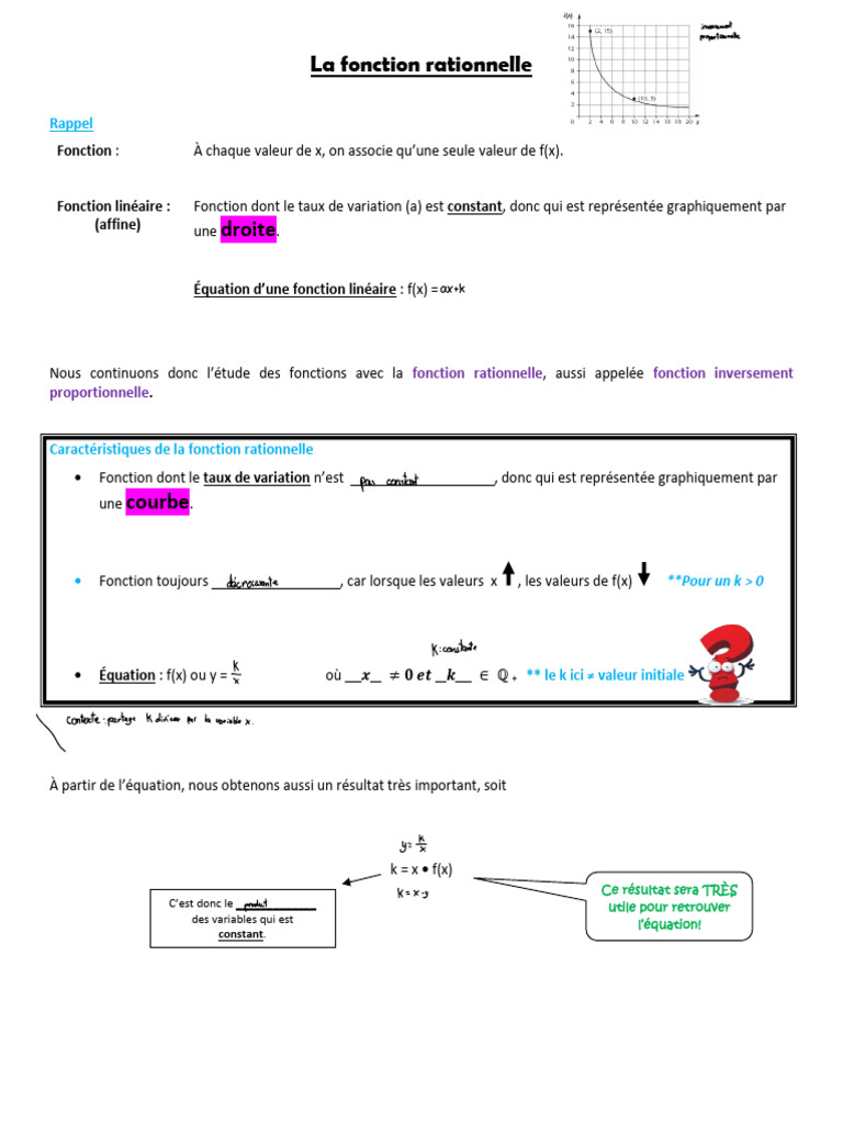 Introduction à la fonction rationnelle | PDF | Mathématiques